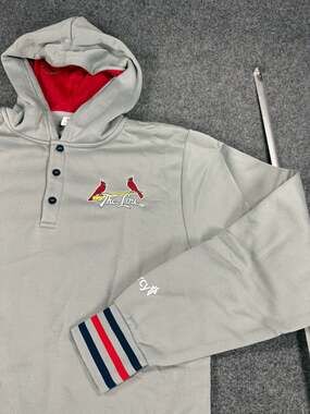 St. Louis Cardinals 'The Lou' Mercy Performance Henley Hoodie